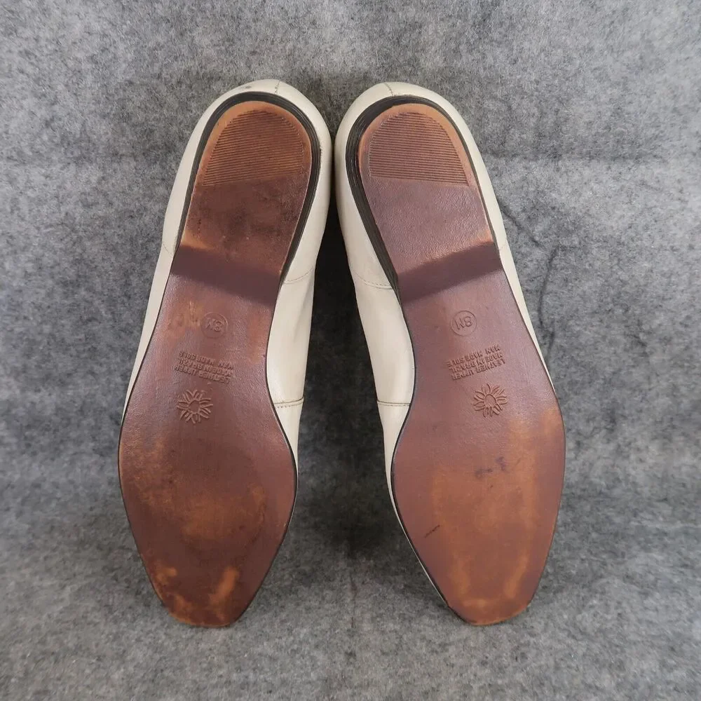 Partners Shoes Womens 8 Loafer Flat Leather Fashion Career Vintage Slip On Retro